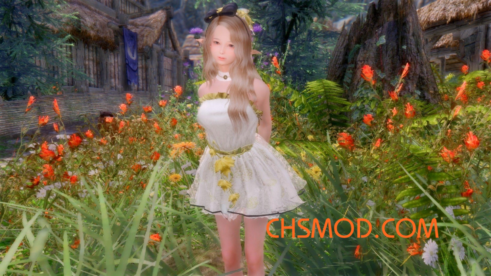 《上古卷轴5：天际》Rena 可爱精灵女随从MOD