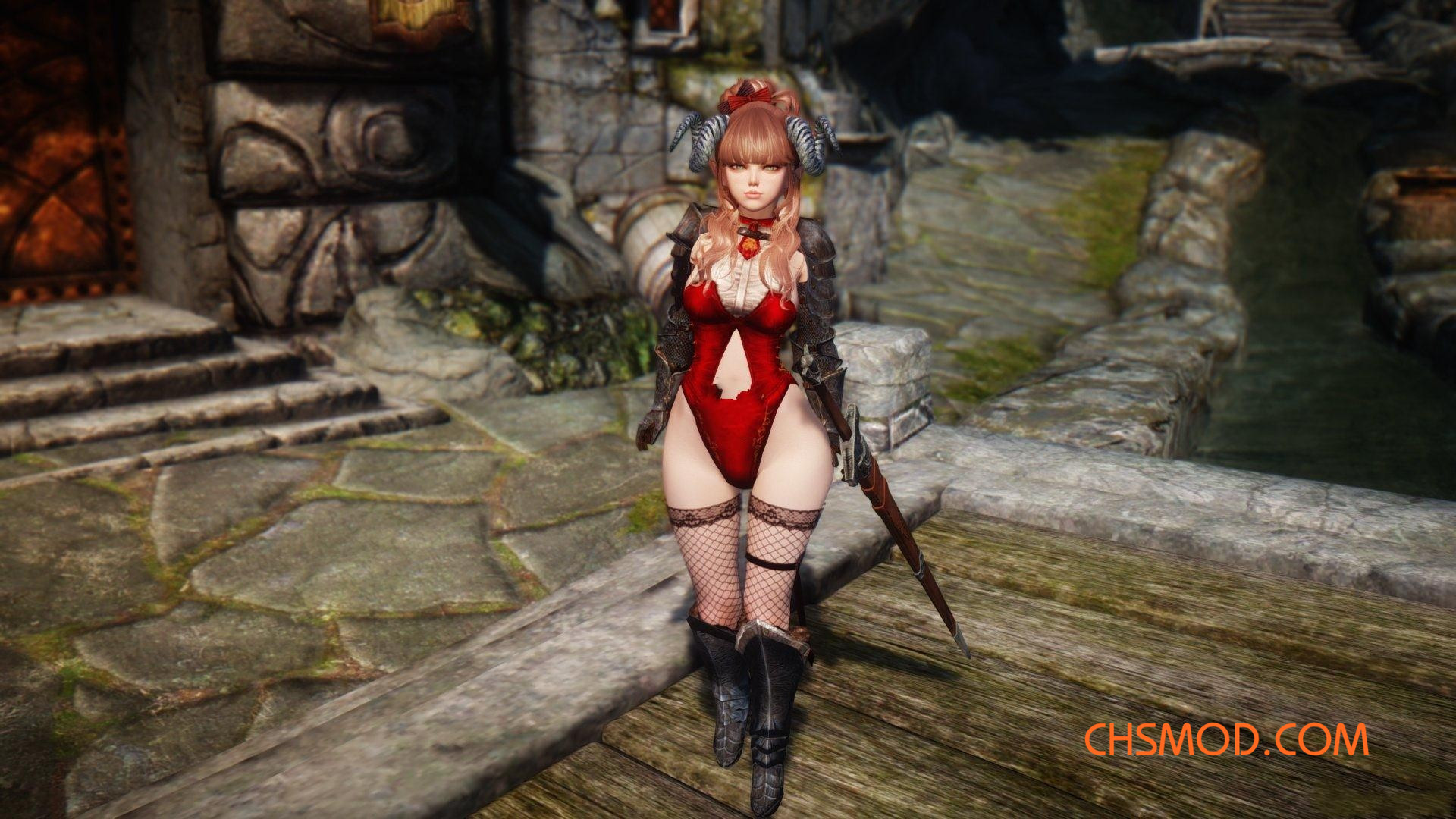 《上古卷轴5：天际》Sonya 有羊角的性感女随从MOD