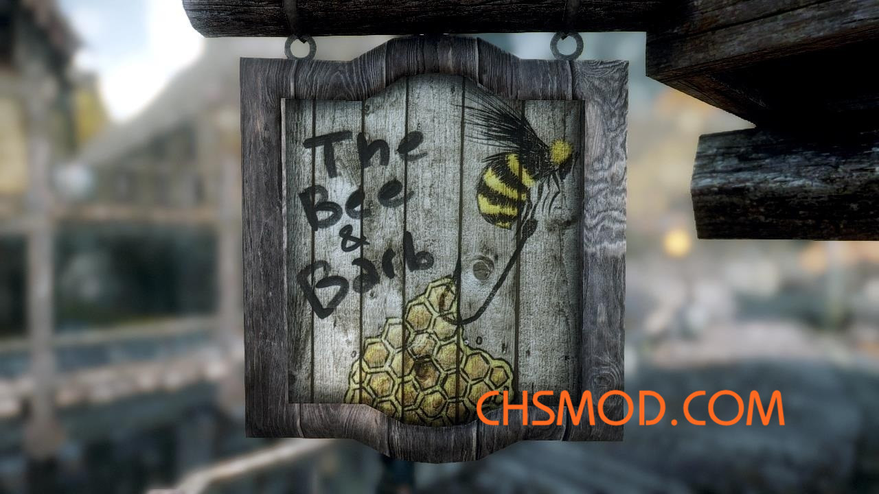 《上古卷轴5：天际》精致手工高清招牌MOD