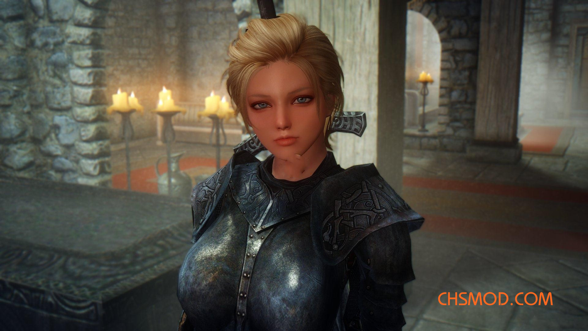 《上古卷轴5：天际》Brida 短发女战士随从MOD