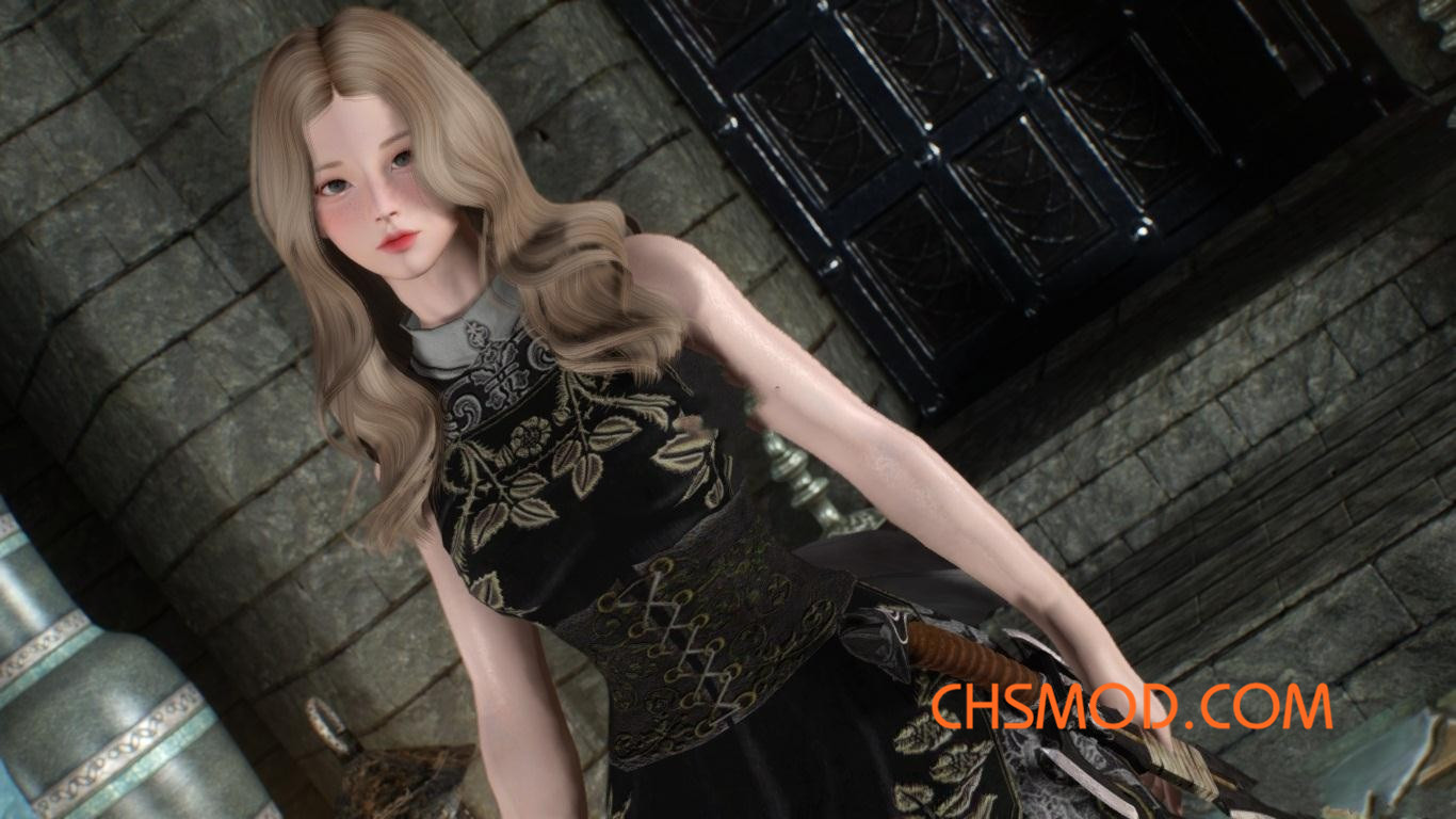 《上古卷轴5：天际》Adernia 亚洲可爱刺客女随从MOD