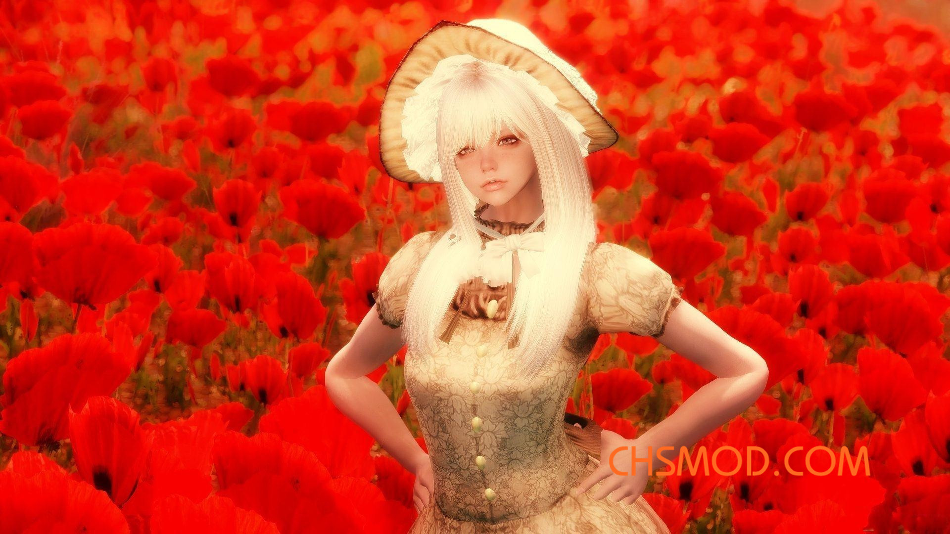《上古卷轴5：天际》Allusia 白色长发高冷女随从MOD