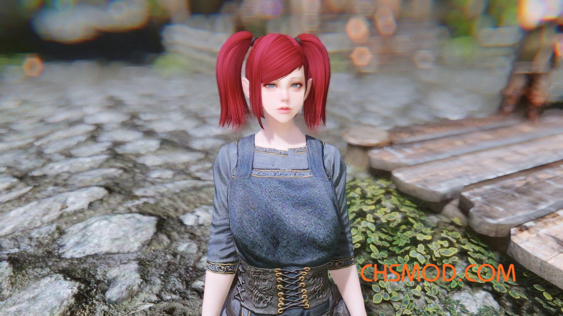 《上古卷轴5：天际》Nina 红色双马尾女随从MOD