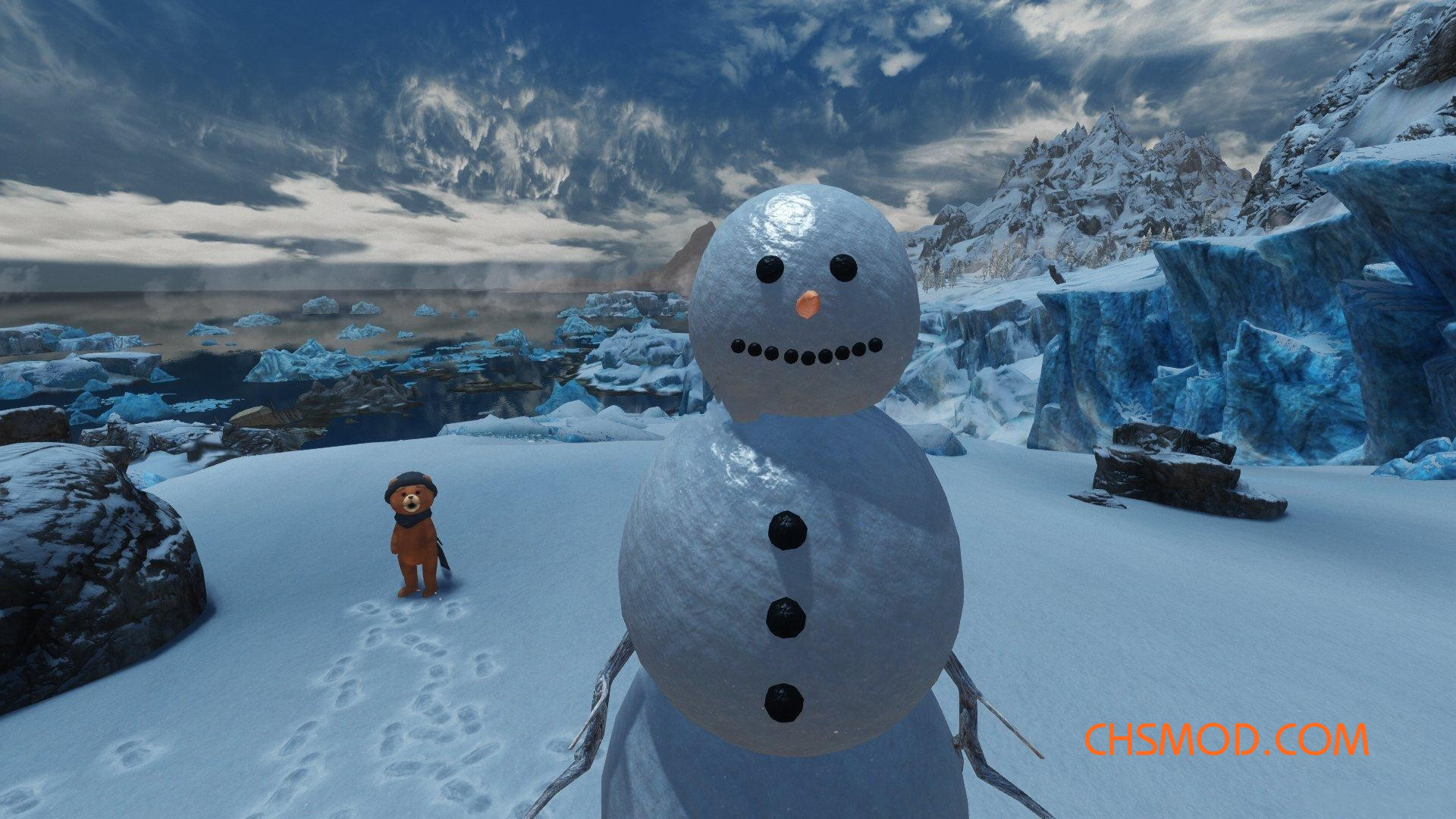 《上古卷轴5：天际》可爱的雪人随从MOD