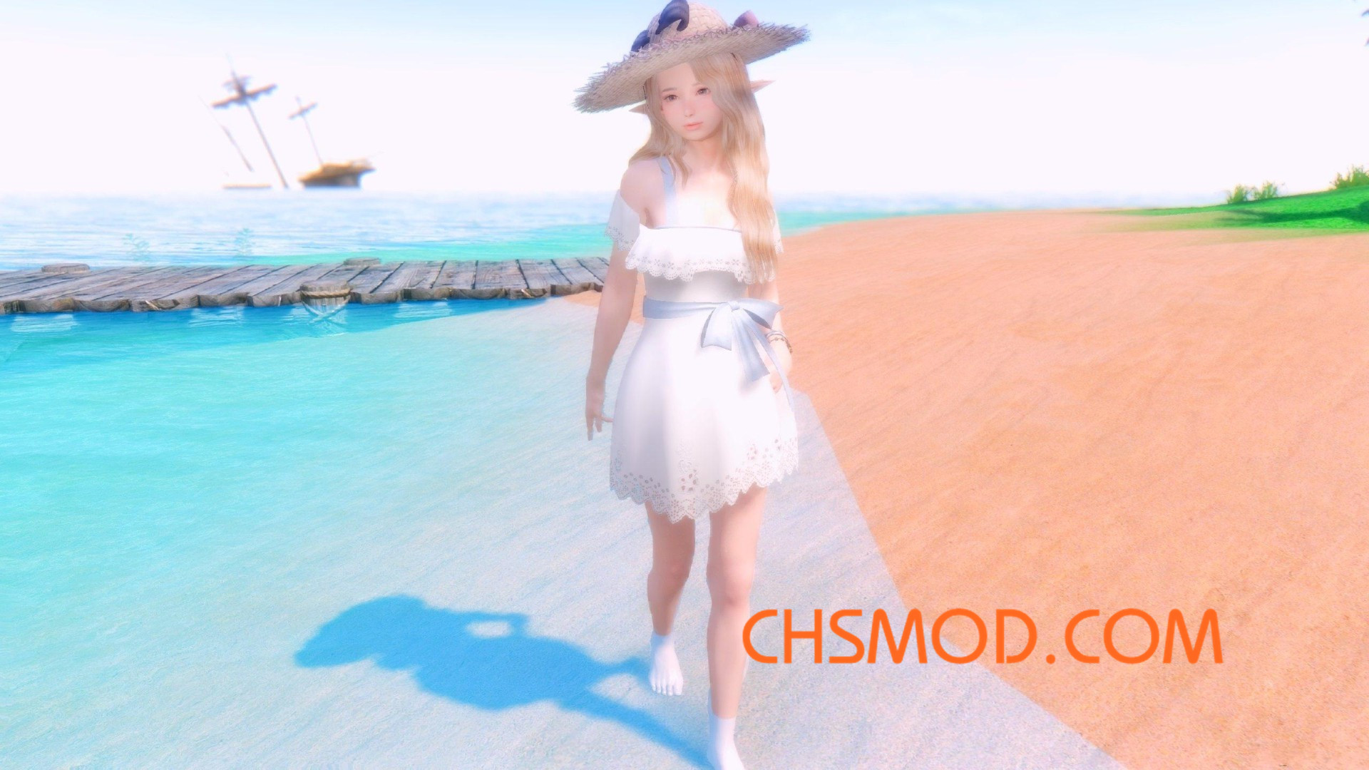 《上古卷轴5：天际》Rena 可爱精灵女随从MOD