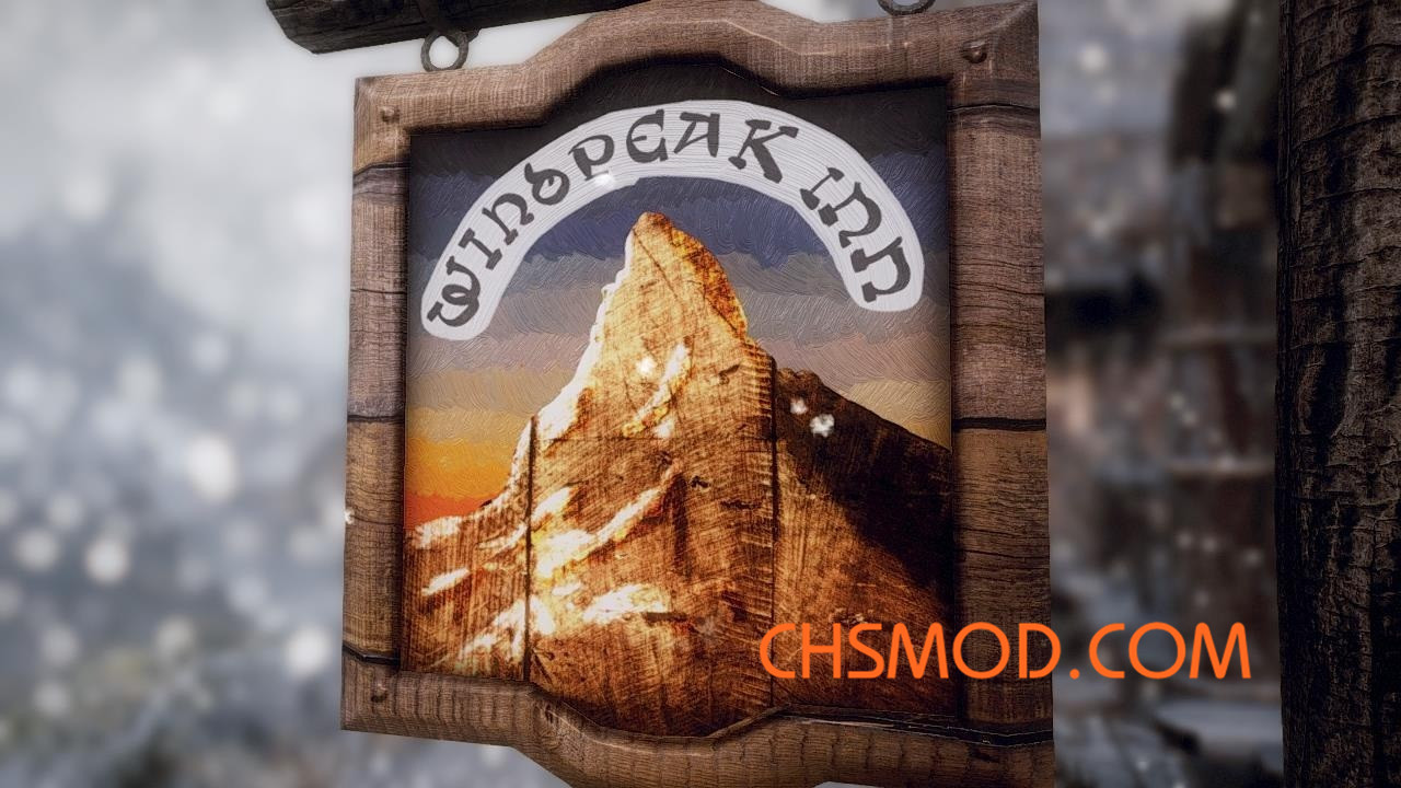《上古卷轴5：天际》精致手工高清招牌MOD