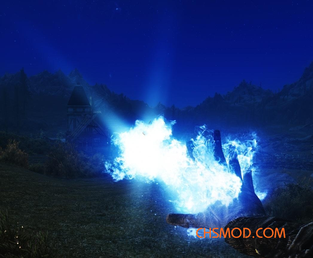 《上古卷轴5：天际》蓝色火焰法术MOD