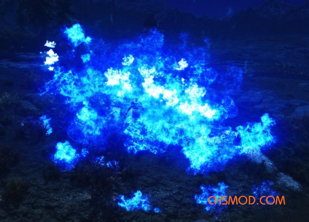 《上古卷轴5：天际》蓝色火焰法术MOD