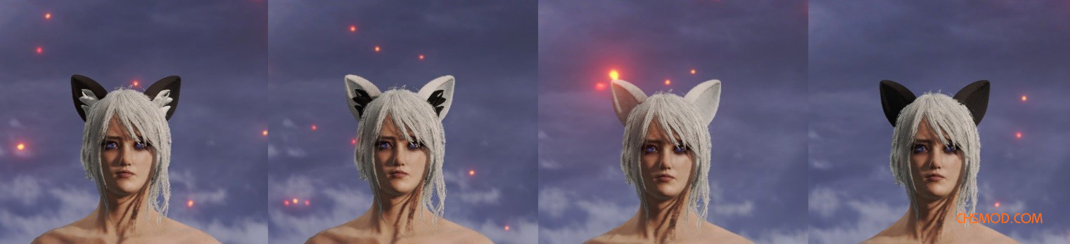 《艾尔登法环》多款可爱猫耳朵替换两种头盔MOD