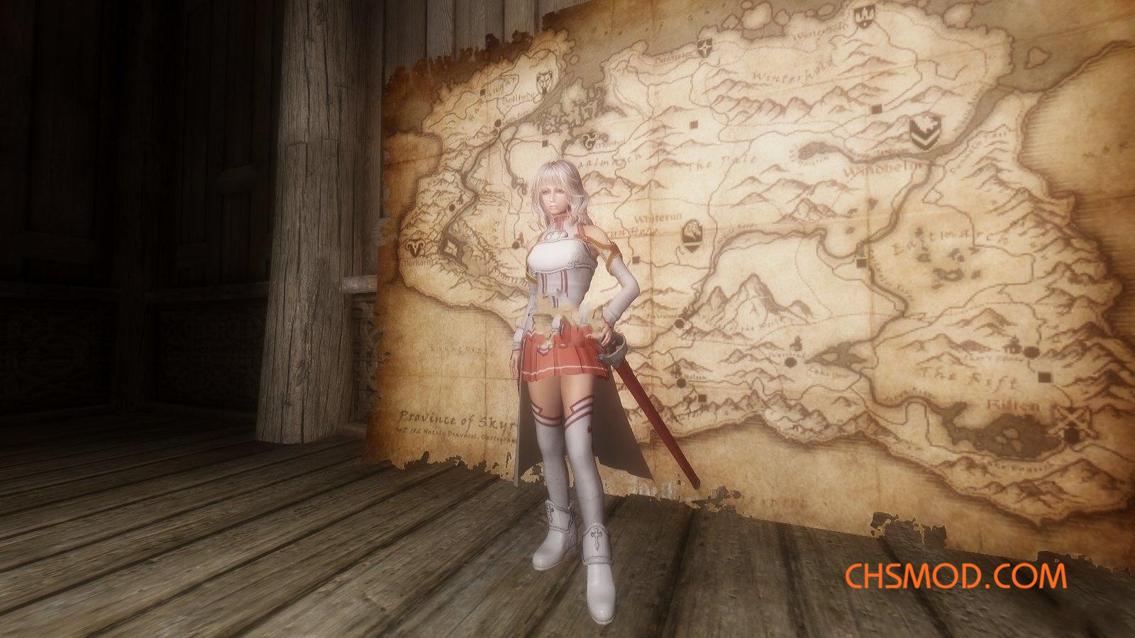 《上古卷轴5：天际》《刀剑神域》亚丝娜服装武器MOD