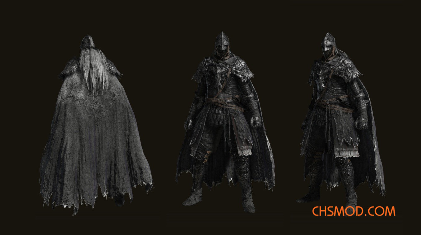 《艾尔登法环》白狼战鬼套乌木版MOD