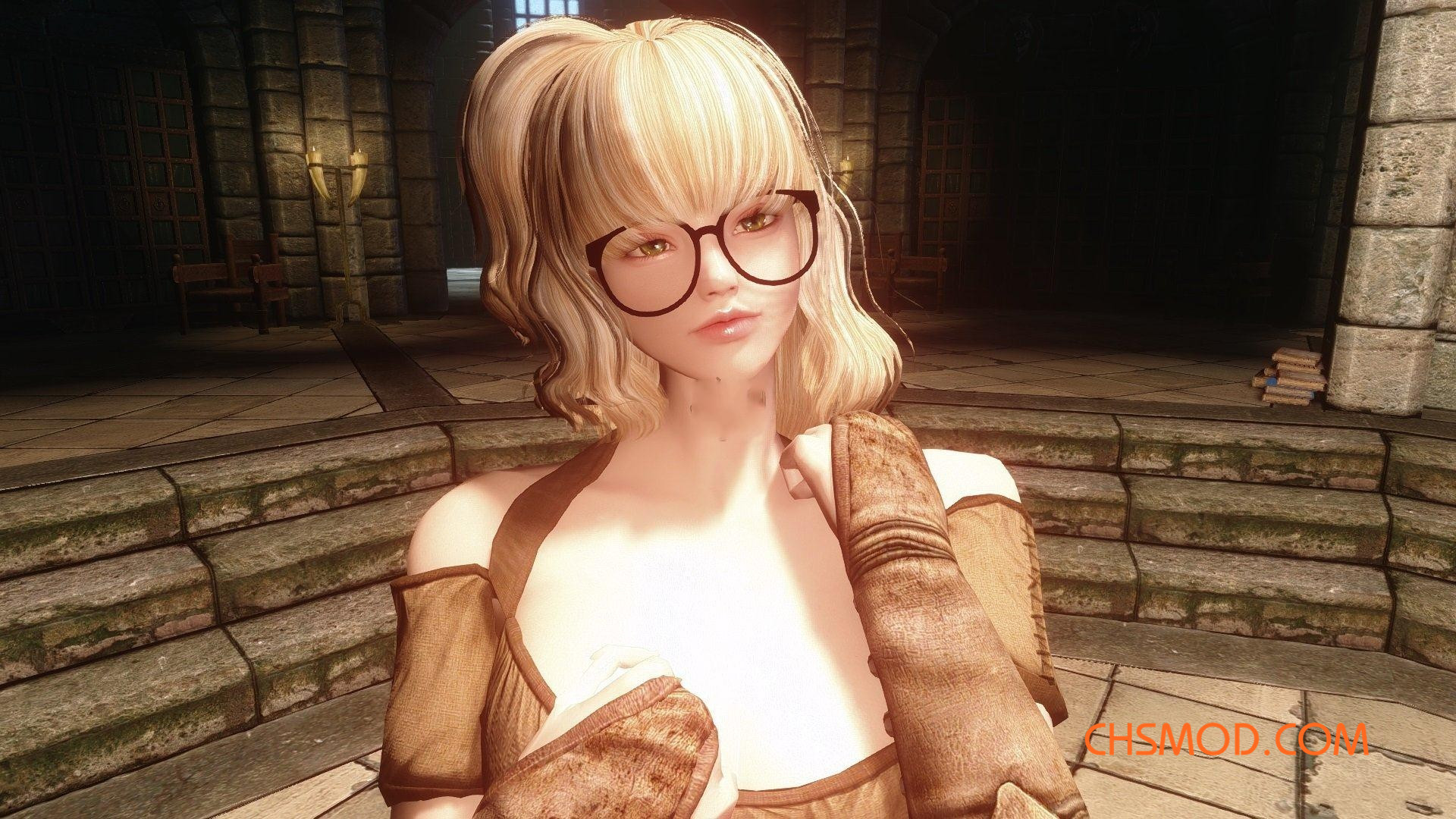 《上古卷轴5：天际》Judy 眼镜萌妹随从MOD