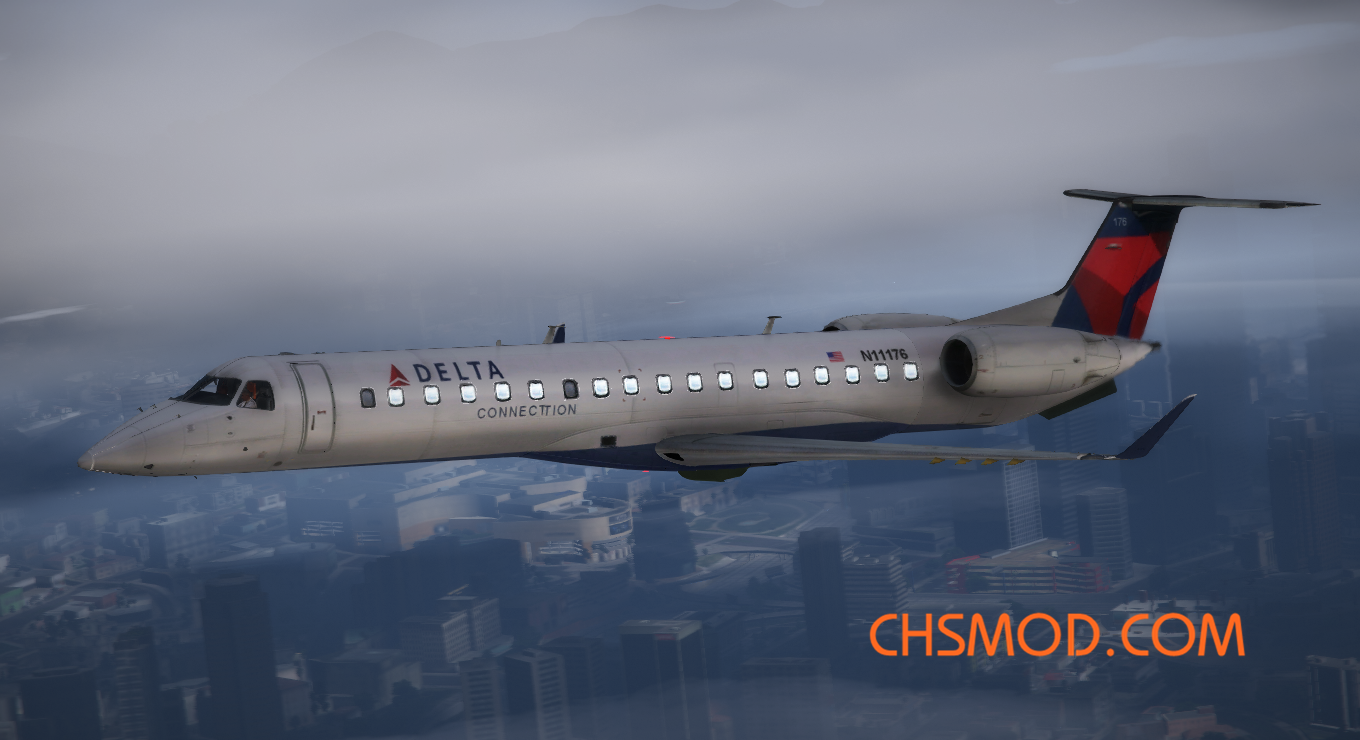 《侠盗猎车手5》巴西航空 ERJ-145 RX 支线客机MOD