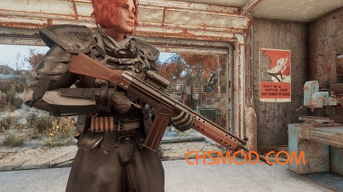 《辐射4》R91 突击步枪替代轻机枪模型MOD