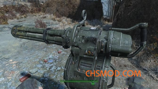 《辐射4》加特林机枪高清重制MOD