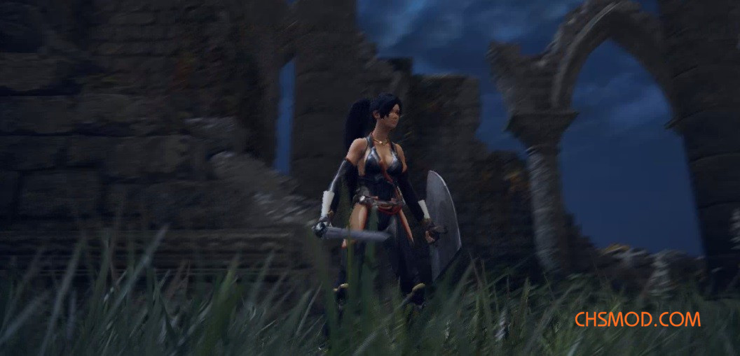 《艾尔登法环》忍龙女忍者替换流浪骑士MOD