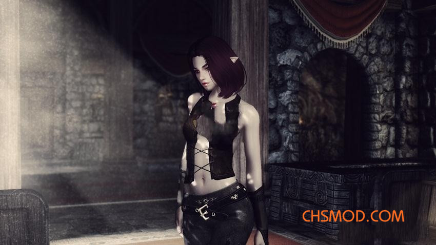 《上古卷轴5：天际》Orchid 邪恶风格女性随从MOD