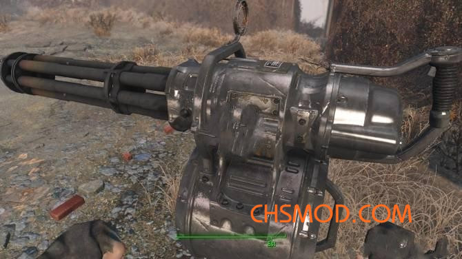 《辐射4》加特林机枪高清重制MOD