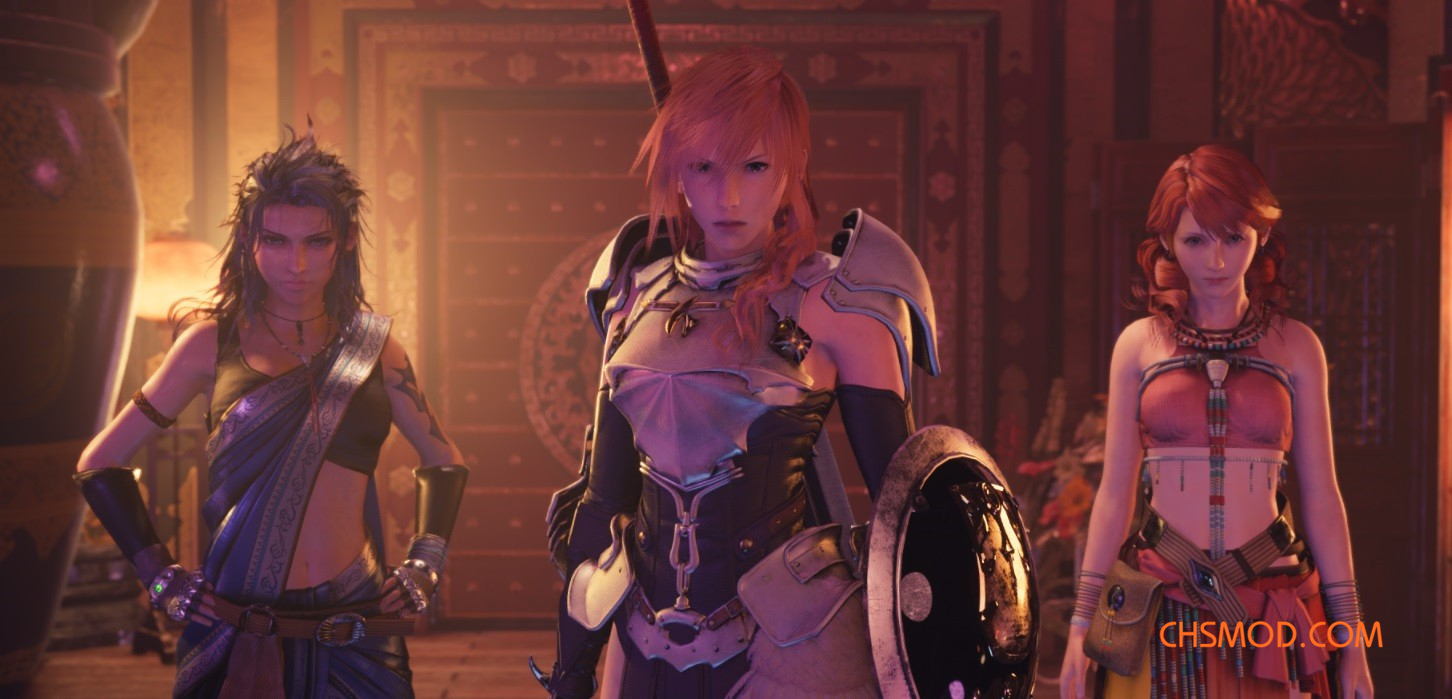 《最终幻想7：重制版》最终幻想13女武神雷光替换克劳德MOD