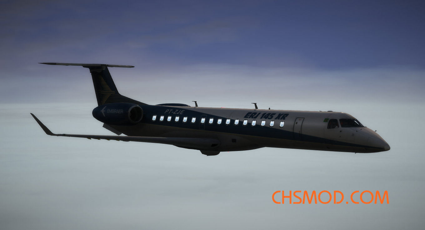 《侠盗猎车手5》巴西航空 ERJ-145 RX 支线客机MOD