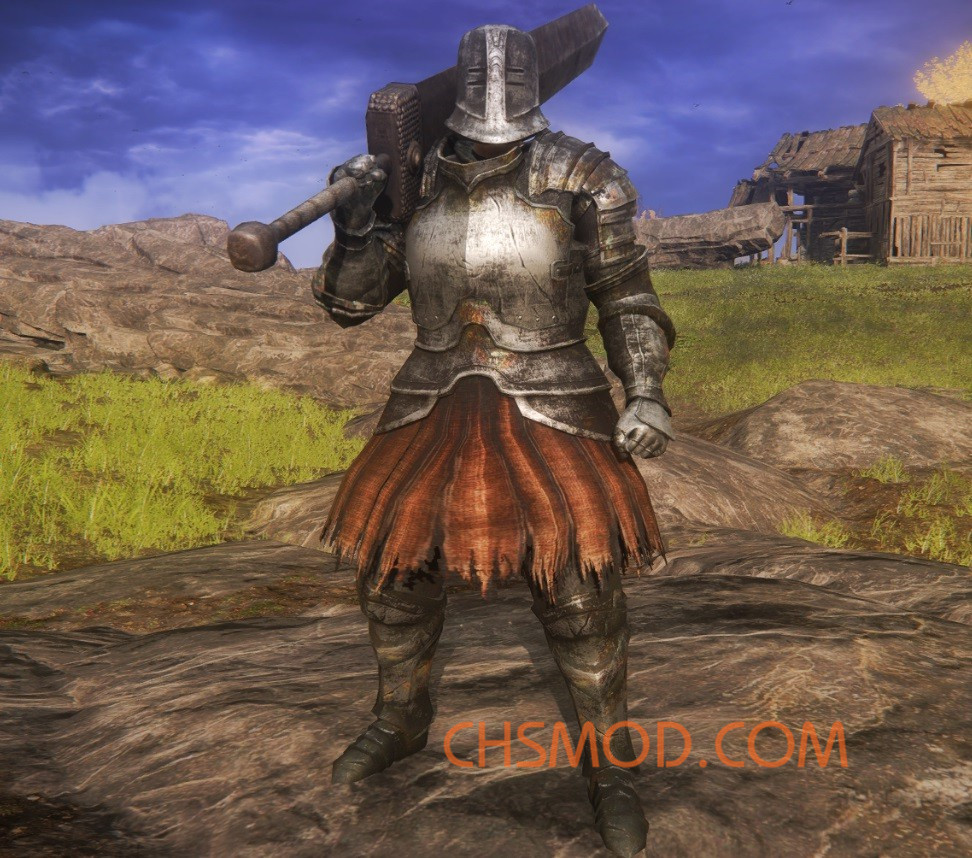 《艾尔登法环》黑暗之魂黑铁铠甲取代浪人铠甲MOD