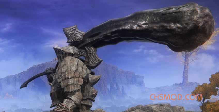 《艾尔登法环》黑暗之魂哈维尔锤盾武器MOD