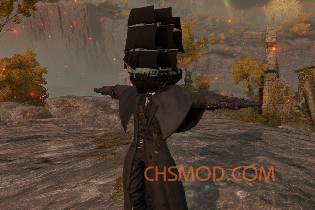 《艾尔登法环》黑珍珠号战舰取代藏身面具MOD