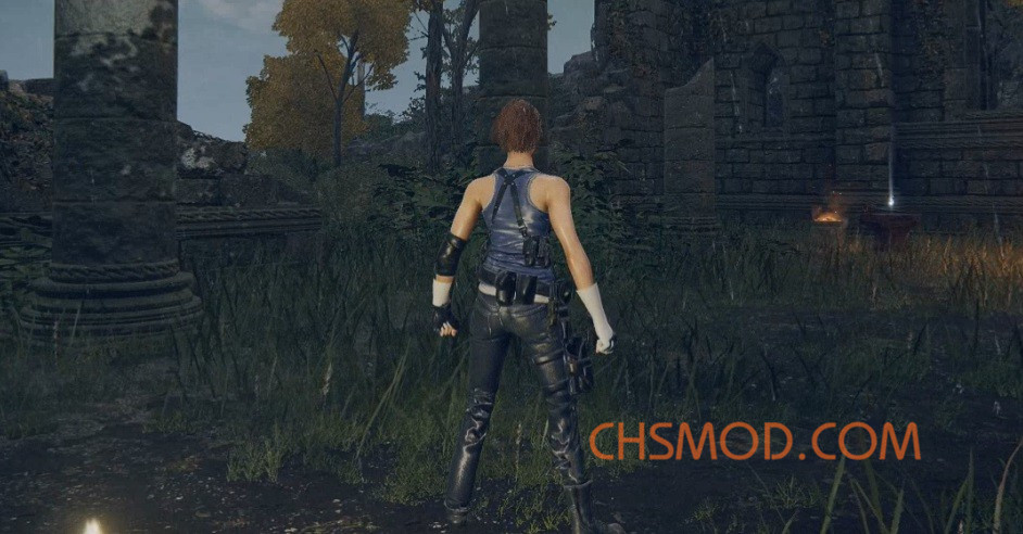 《艾尔登法环》生化危机吉尔替换流浪骑士MOD