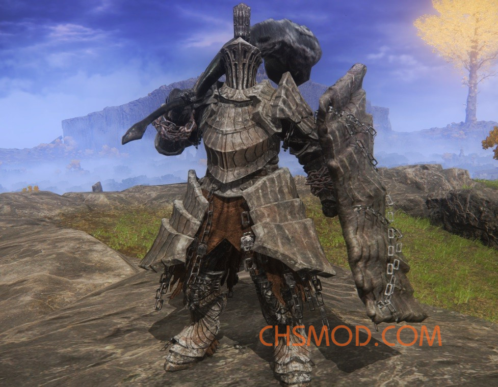 《艾尔登法环》黑暗之魂哈维尔套装替换大山羊铠甲MOD V1.1