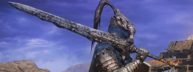 《艾尔登法环》黑暗之魂3狼骑士大剑与狼大盾MOD V1.1