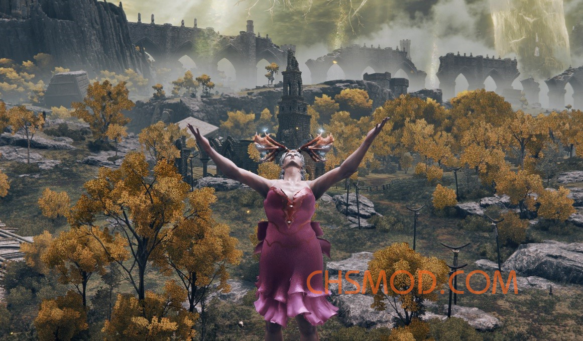《艾尔登法环》粉色死眠少女长裙MOD