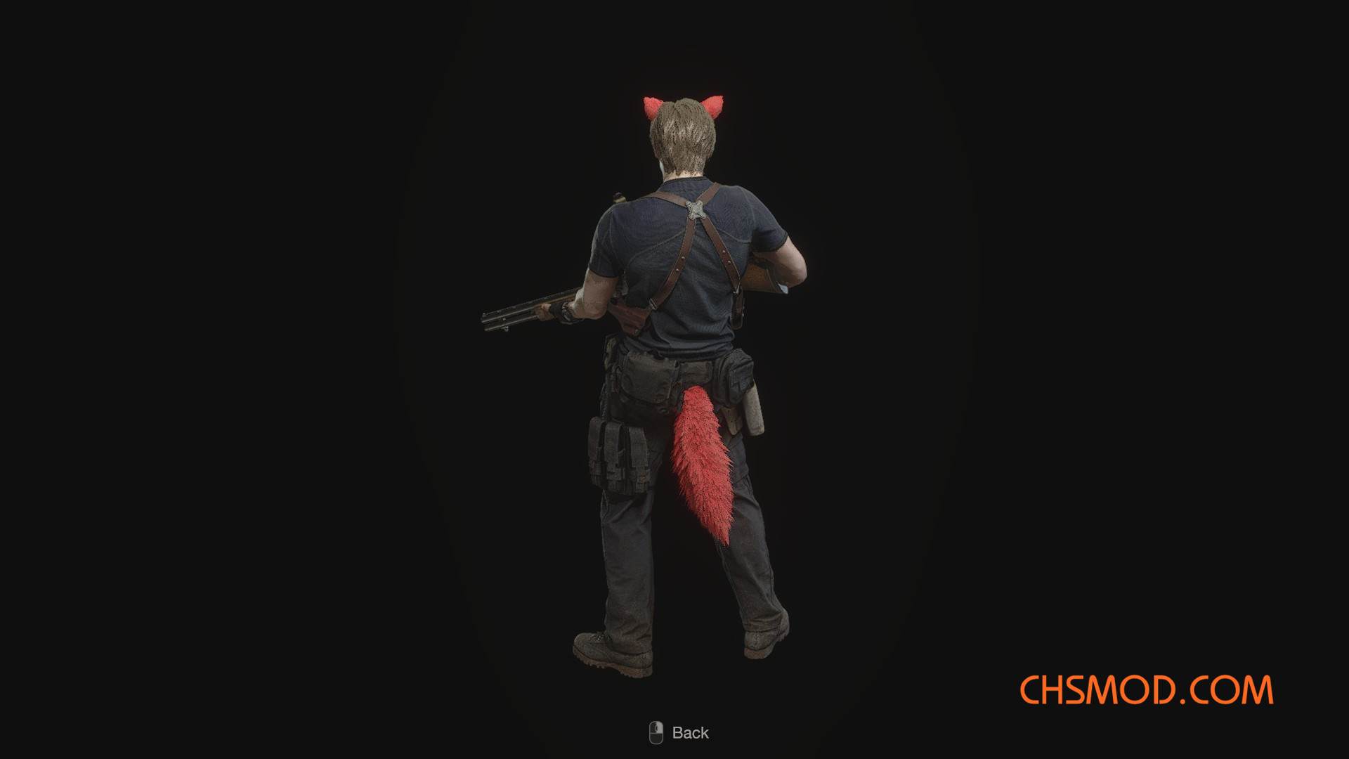 《生化危机4：重制版》多种颜色的猫耳和狼尾MOD