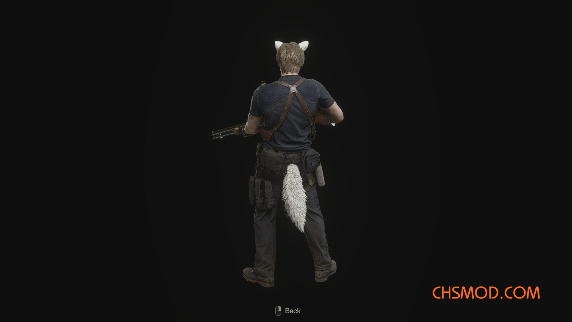 《生化危机4：重制版》多种颜色的猫耳和狼尾MOD