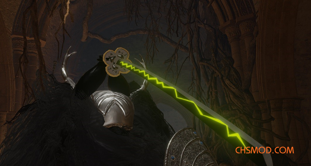 《艾尔登法环》鬼灭之刃善逸日轮刀替换打刀MOD