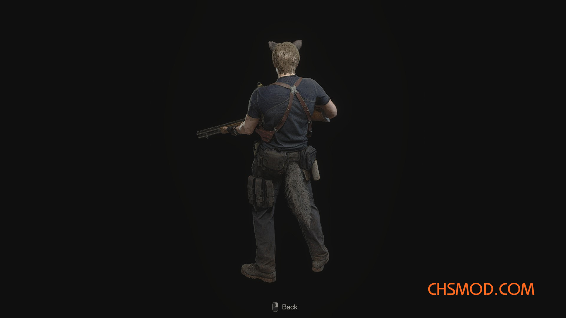 《生化危机4：重制版》多种颜色的猫耳和狼尾MOD