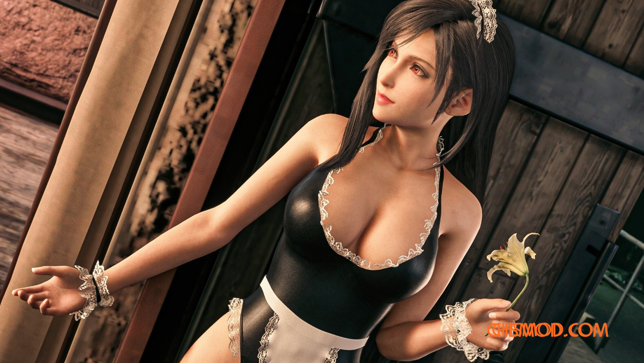 《最终幻想7：重制版》蒂法美妆居家女仆MOD