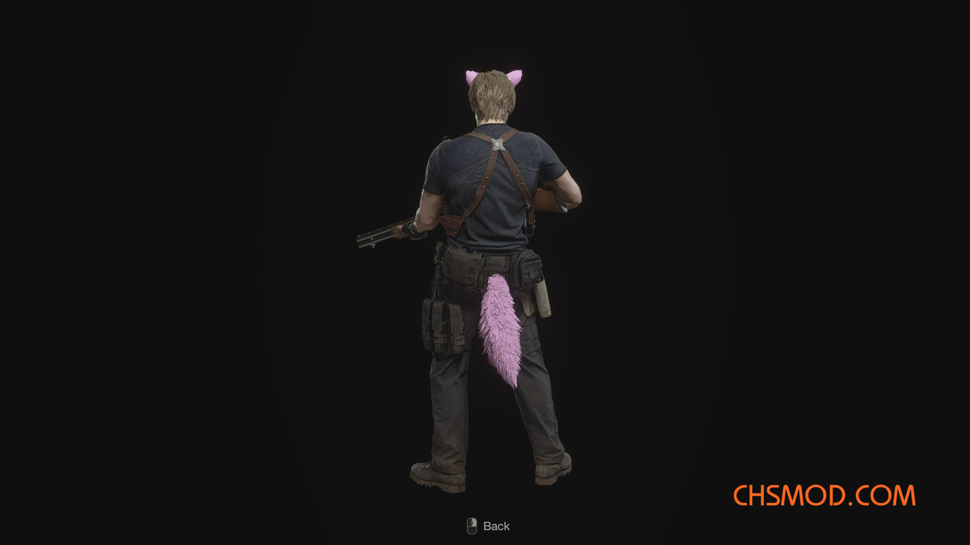 《生化危机4：重制版》多种颜色的猫耳和狼尾MOD
