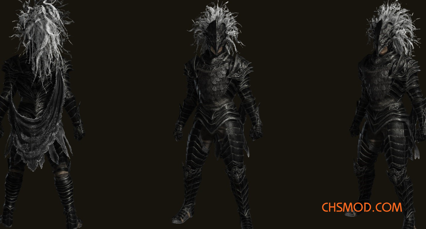 《艾尔登法环》乌木纹理玛利喀斯铠甲MOD