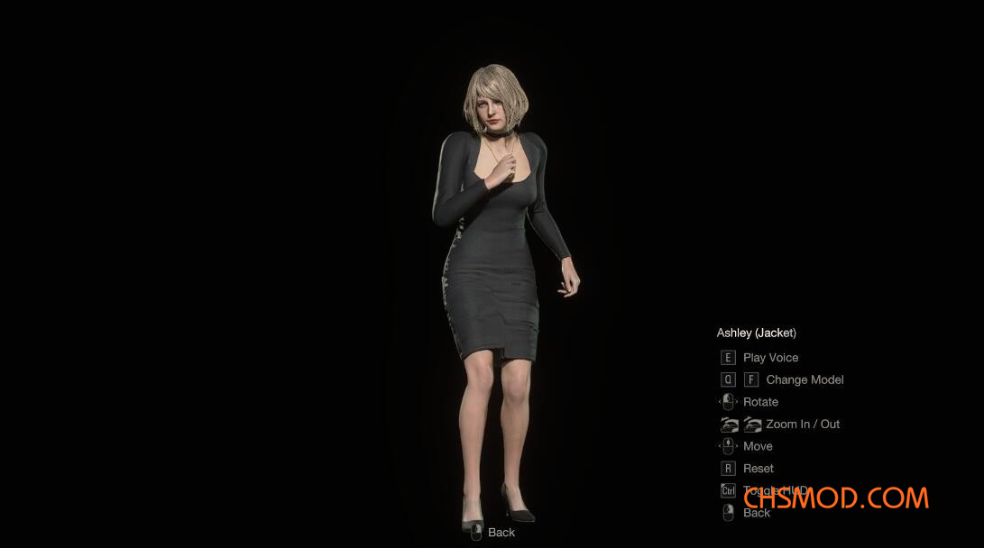 《生化危机4：重制版》阿什莉优雅黑色礼服MOD