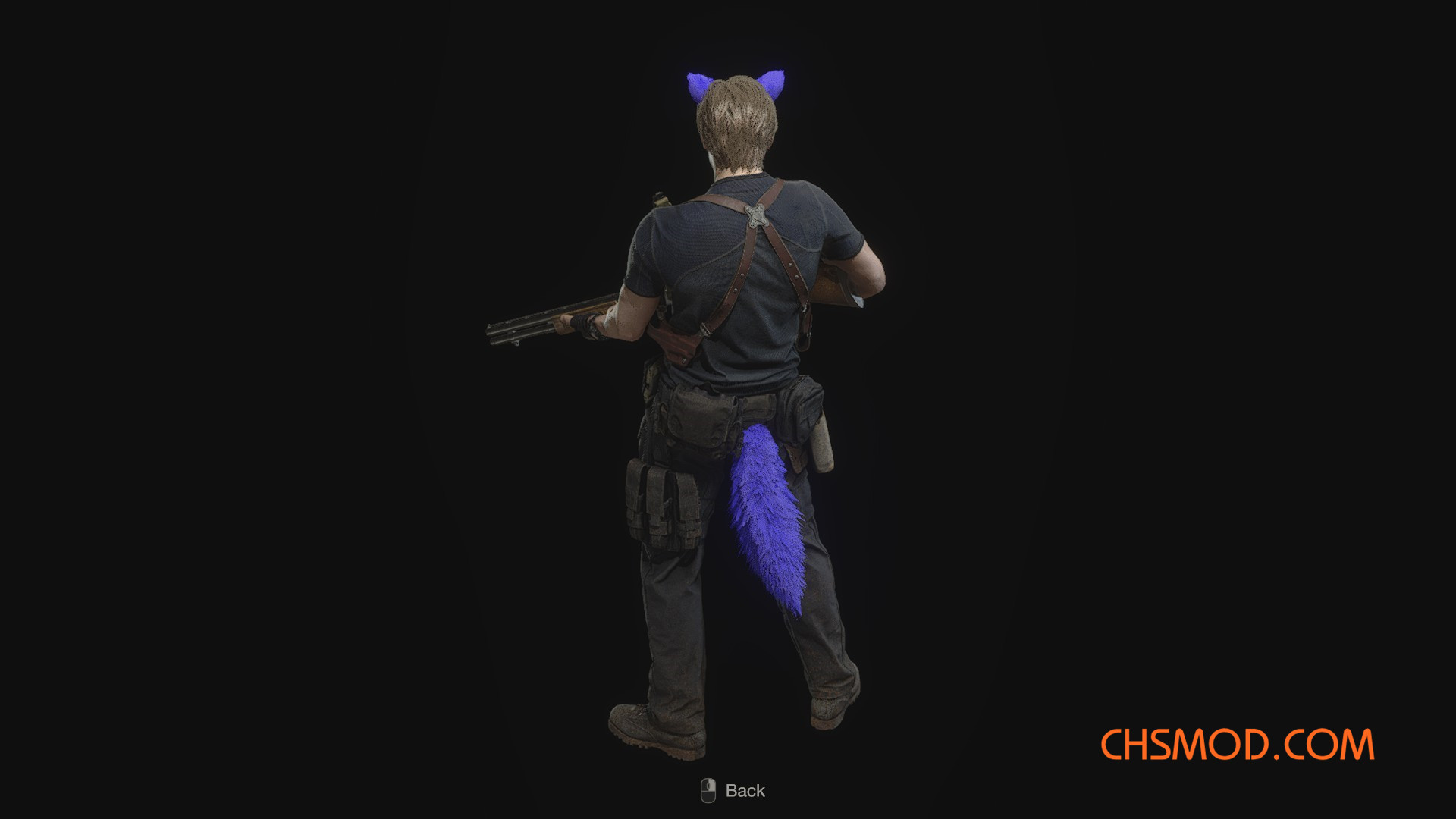 《生化危机4：重制版》多种颜色的猫耳和狼尾MOD