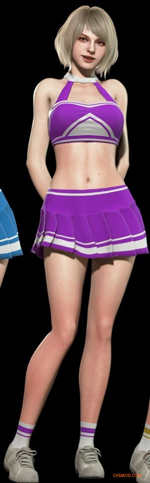 《生化危机4：重制版》阿什莉紫罗兰少女啦啦队服MOD