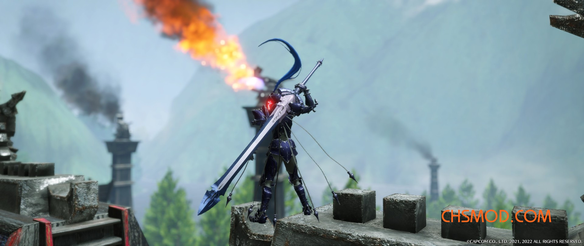 《怪物猎人：崛起》Fate Zero兰斯洛特武器外观MOD