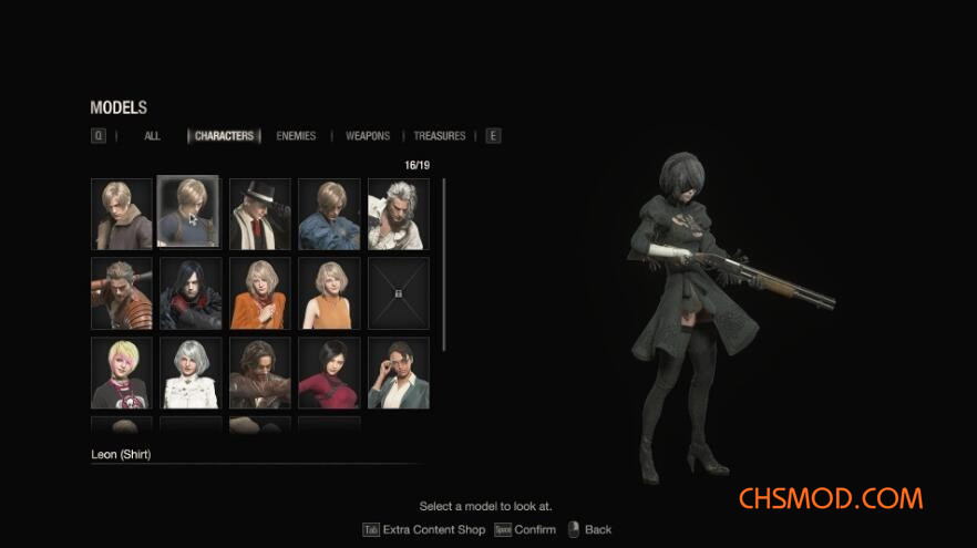 《生化危机4：重制版》2B小姐姐替换里昂MOD