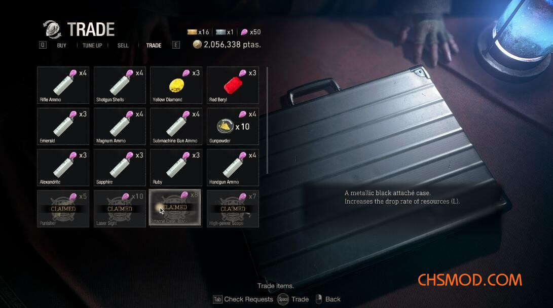 《生化危机4：重制版》商人出售更多物品MOD