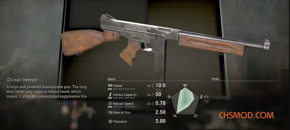 《生化危机4：重制版》奖励武器恢复属性MOD v1.2