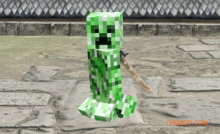 《怪物猎人：崛起》我的世界苦力怕宠物MOD