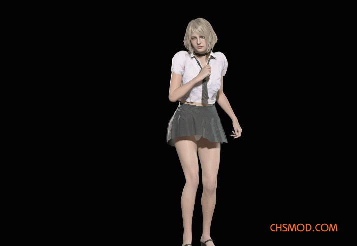 《生化危机4：重制版》阿什莉清纯校园装无丝袜MOD