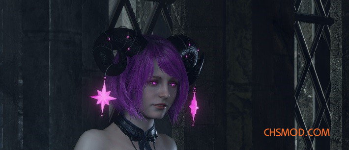 《生化危机4：重制版》阿什莉性感紫发女魅魔MOD