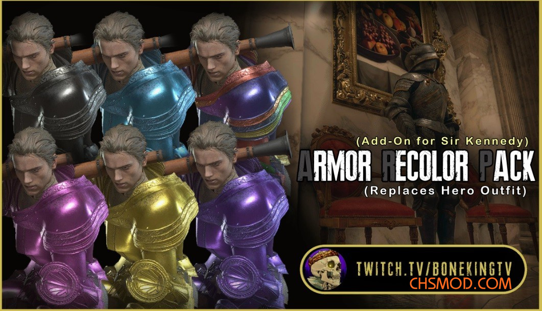 《生化危机4：重制版》里昂爵士盔甲新配色MOD