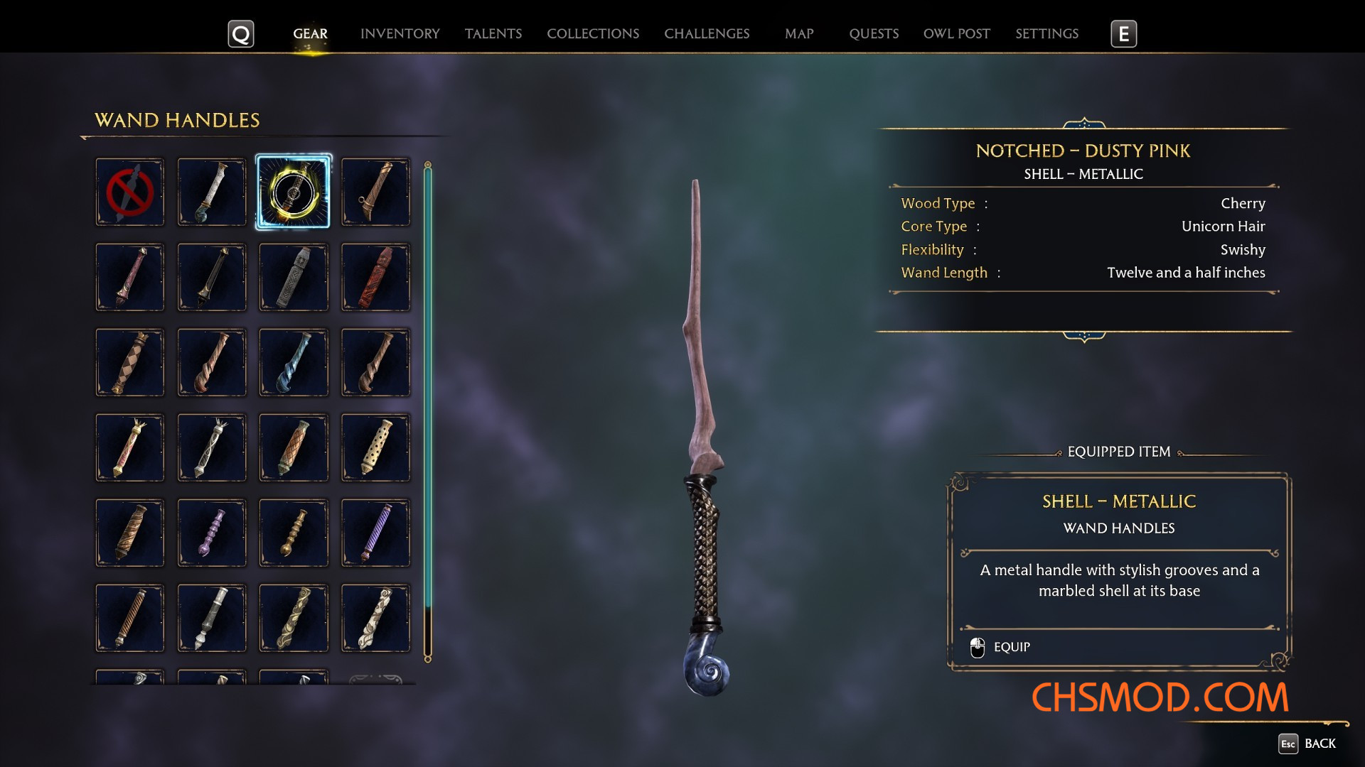 《霍格沃茨之遗》壳魔杖手柄金属变色MOD